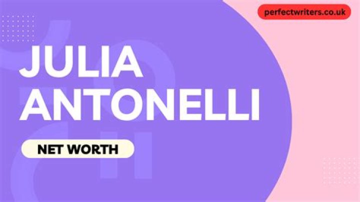 Julia Antonelli Net Worth celebzbiography.com